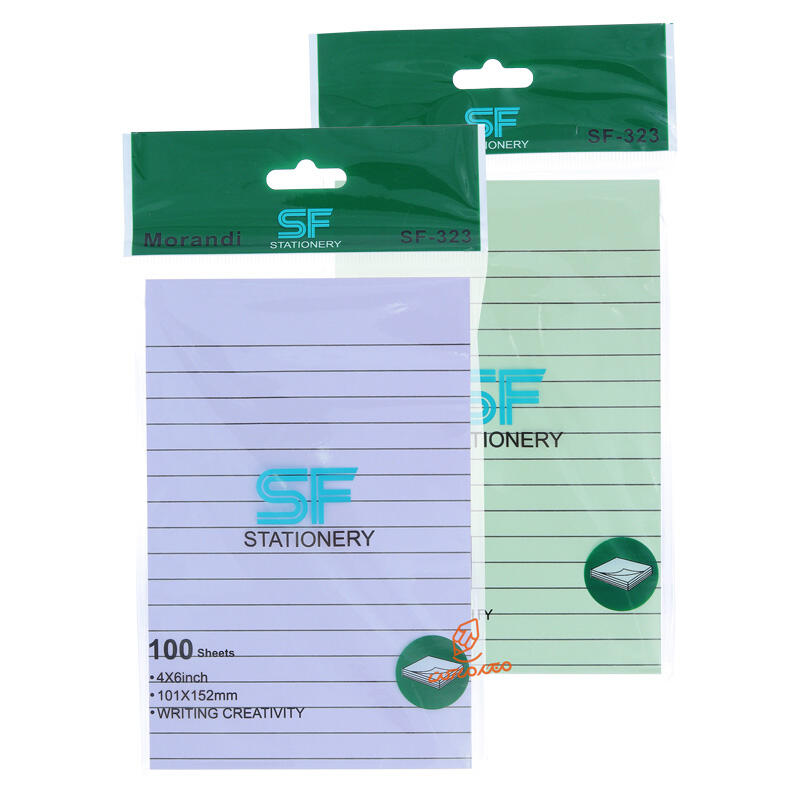 پست ایت (استیک نوت) A6 خط دار موراندی رنگی 323 اس اف SF