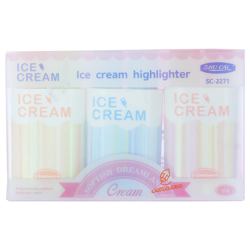 علامت گذار پاستلی 6 رنگ مدل SC-2271 ICE CREAM (2).jpg