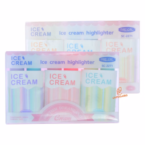 علامت گذار پاستلی 6 رنگ مدل SC-2271 ICE CREAM (1).jpg