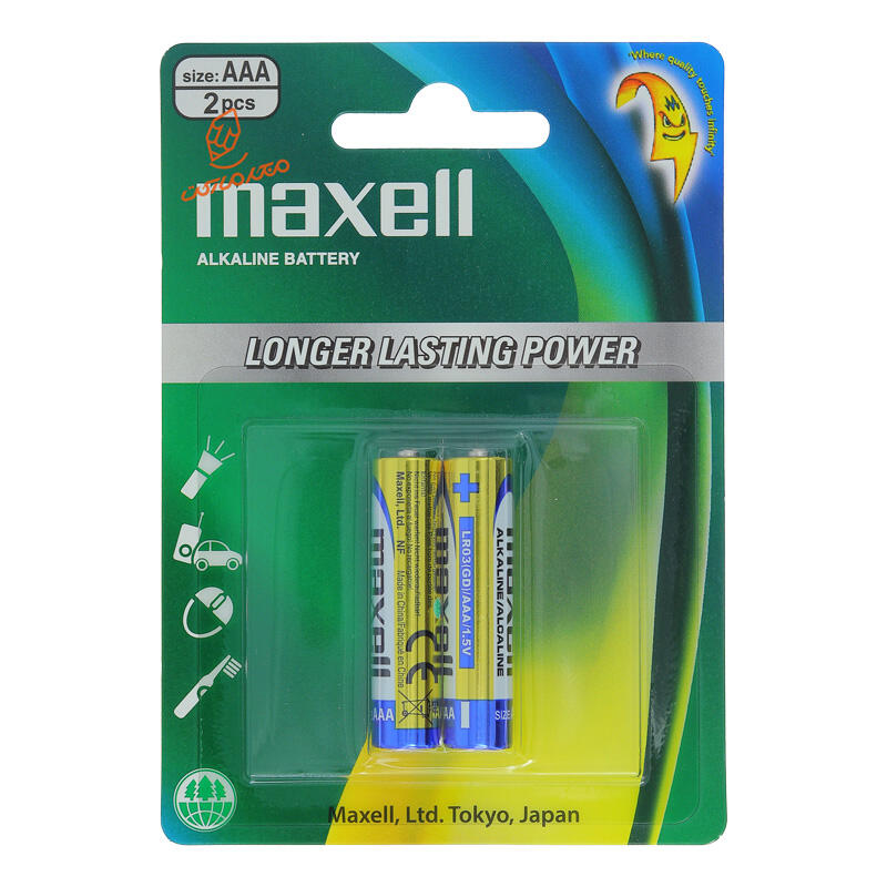 باتری نیم قلمی 2 عددی آلکالاین مکسل Maxell (2).jpg