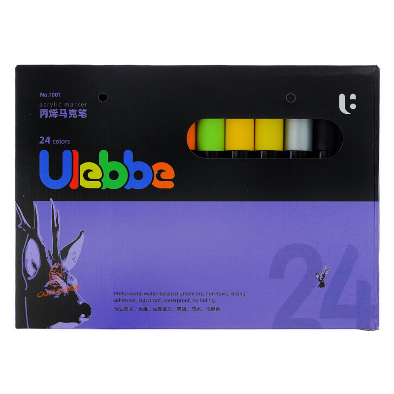 ماژیک اکریلیک 24 رنگ ULEBBE (2).jpg