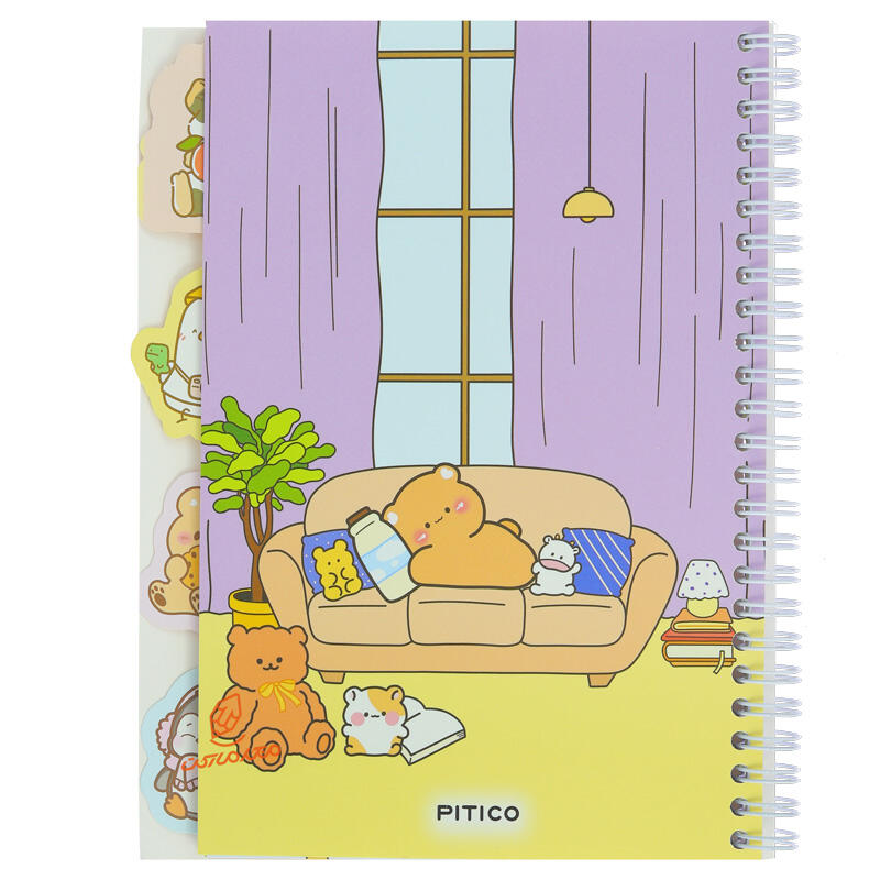 دفتر 75 برگ تک خط حاشیه دار فانتزی 395 پیتیکو PITICO (5).jpg