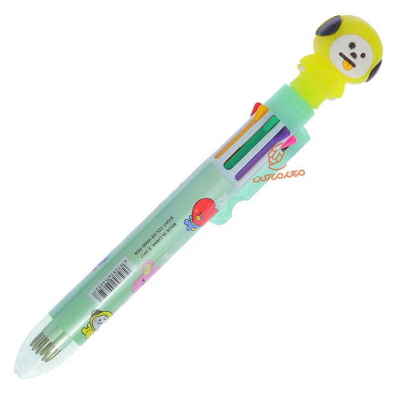 خودکار 8 رنگ فانتزی طرح BTS کد 8917 (5).jpg