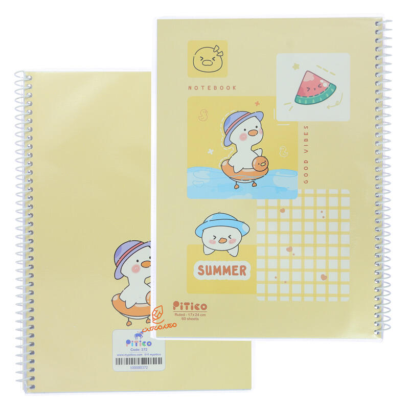 دفتر 60 برگ تک خط طرح کودکانه 372 پیتیکو PITICO (7).jpg