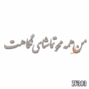 حروف کالیگرافی "من همه محو تماشای نگاهت" (VZ303)