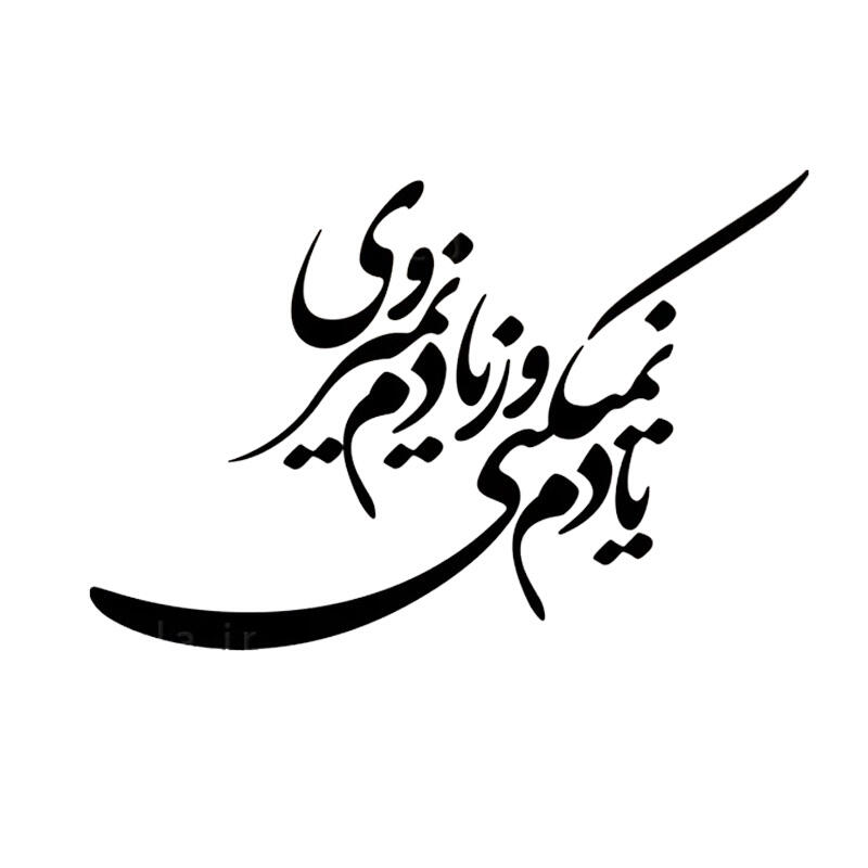 حروف کالیگرافی یادم نمی کنی و ز یادم نمی روی (ZV426).jpg