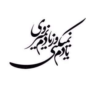 حروف کالیگرافی "یادم نمی کنی و ز یادم نمی روی" (ZV426)