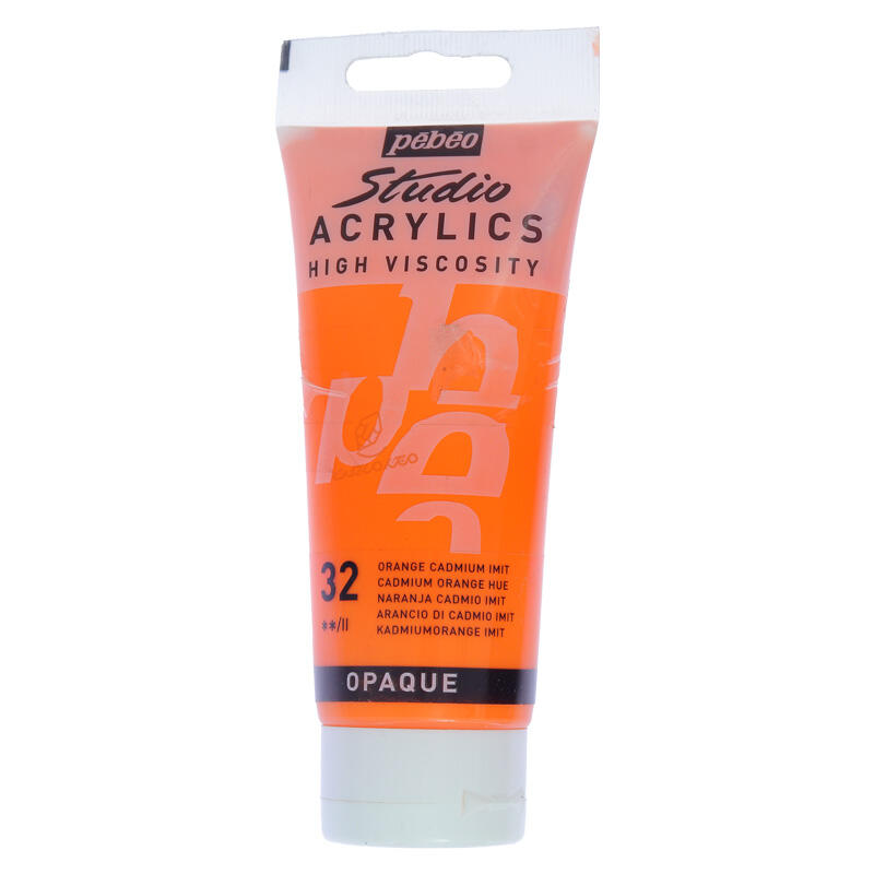 رنگ اکریلیک تک رنگ 100 میل پ ب او PEBEO - Cadmium Orange Hue  032.jpg