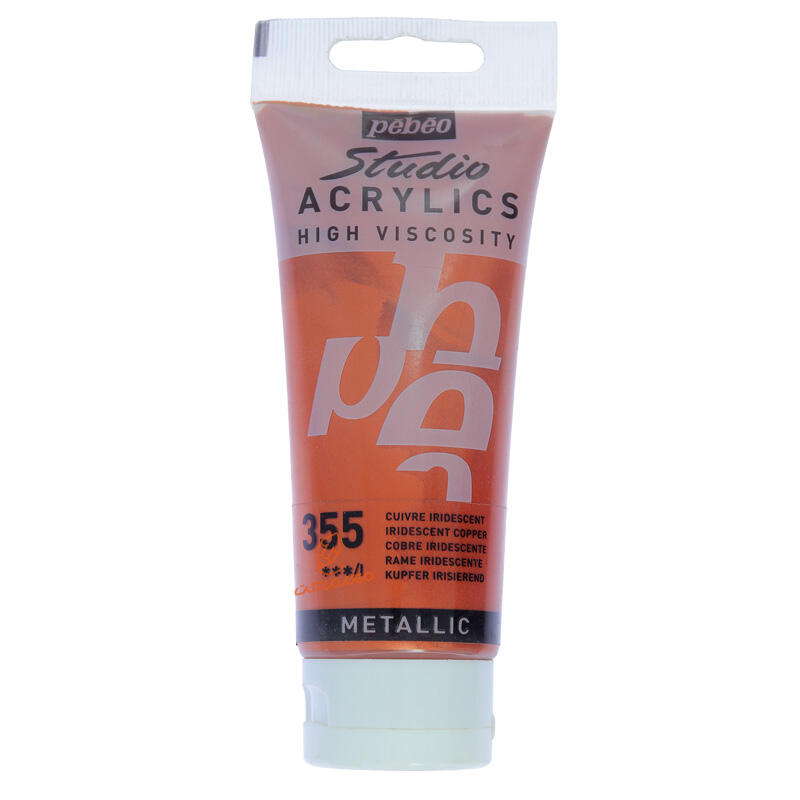رنگ اکریلیک تک رنگ 100 میل پ ب او PEBEO - lridescent Copper  355.jpg