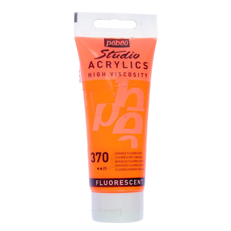 رنگ اکریلیک تک رنگ 100 میل پ ب او PEBEO - Fluorescent Orange  370.jpg