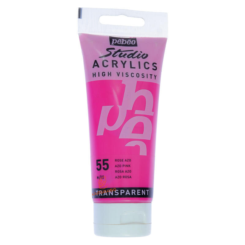 رنگ اکریلیک تک رنگ 100 میل پ ب او PEBEO - Azo Pink  055.jpg