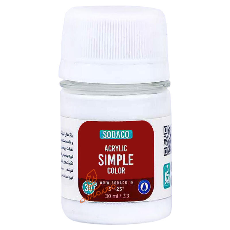 اکریلیک 30 میل Simple ساده سوداکو SODACO - سفید 0340.jpg