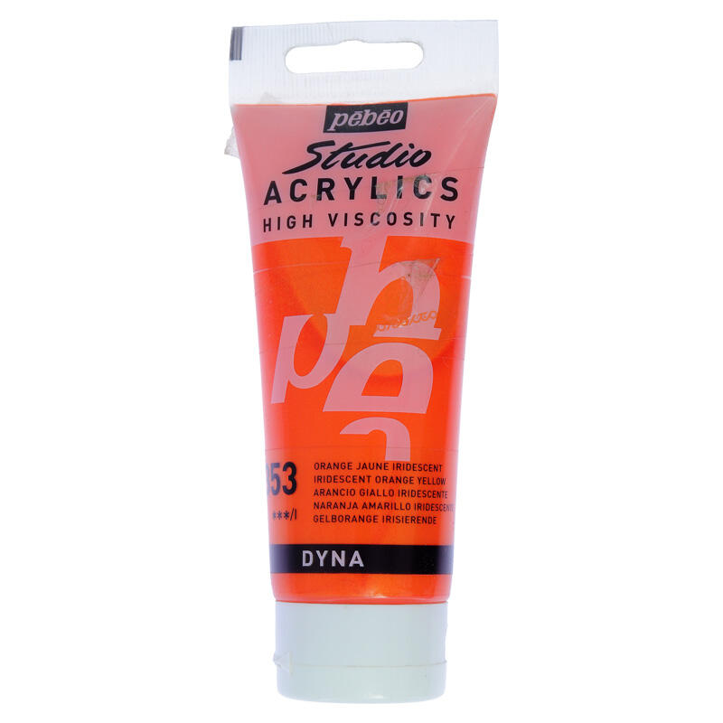 رنگ اکریلیک تک رنگ 100 میل پ ب او PEBEO - lridescent Orange Yellow  353.jpg