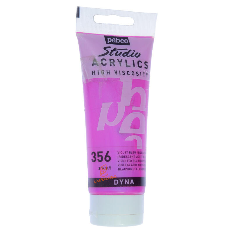 رنگ اکریلیک تک رنگ 100 میل پ ب او PEBEO - lridescent Violet Blue  356.jpg