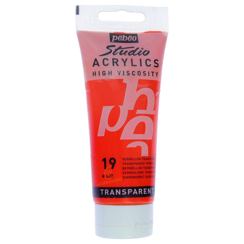 رنگ اکریلیک تک رنگ 100 میل پ ب او PEBEO - Transparent Vermilion  019.jpg