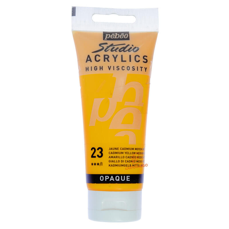 رنگ اکریلیک تک رنگ 100 میل پ ب او PEBEO - Medium Cadmium Yellow Hue  023.jpg