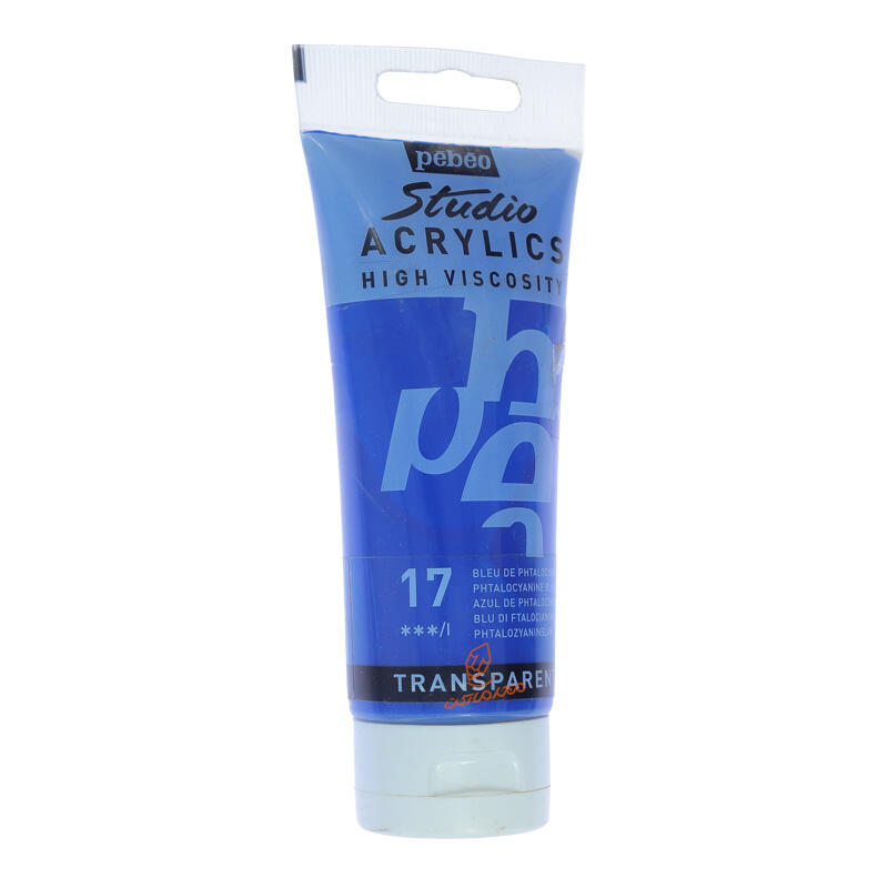 رنگ اکریلیک تک رنگ 100 میل پ ب او PEBEO - Phthalo Blue  017.jpg
