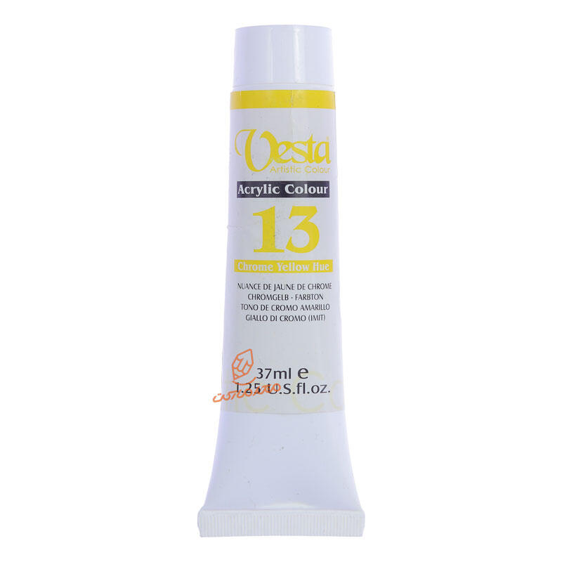 رنگ اکریلیک 37 میل تک رنگ وستا VESTA - Chrome Yellow Hue  13.jpg