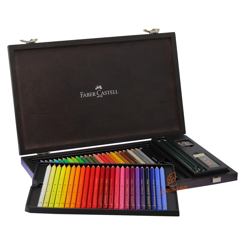 مداد رنگی 48 رنگ پلی کروموس جعبه فلزی فابرکاستل FABERCASTELL (6).jpg