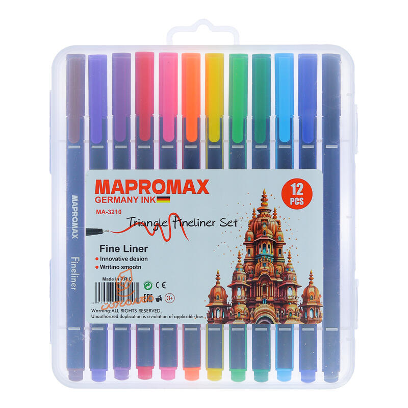 روان نویس 12 رنگ نوک نمدی MA-3210 ماپرومکس MAPROMAX (2).jpg