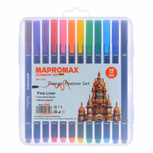 روان نویس 12 رنگ نوک نمدی MA-3210 ماپرومکس MAPROMAX