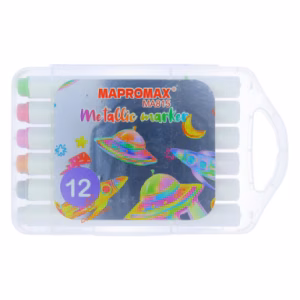 ماژیک 12 رنگ مدل متالیک MA-815 ماپرومکس MAPROMAX