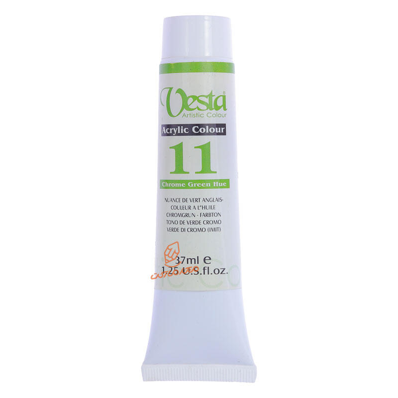 رنگ اکریلیک 37 میل تک رنگ وستا VESTA - Chrome Green Hue  11.jpg