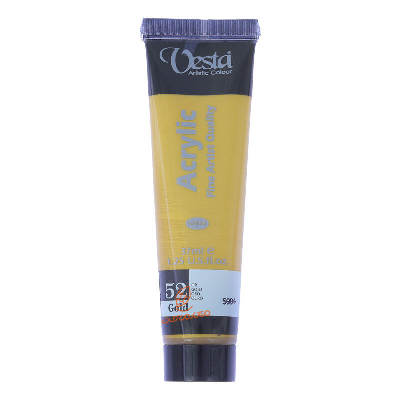 رنگ اکریلیک 37 میل تک رنگ وستا VESTA - Gold  52.jpg
