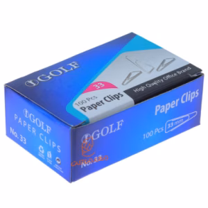 گیره کاغذ 33mm گلف GOLF