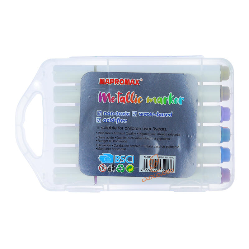 ماژیک 12 رنگ مدل متالیک MA-815 ماپرومکس MAPROMAX (3).jpg