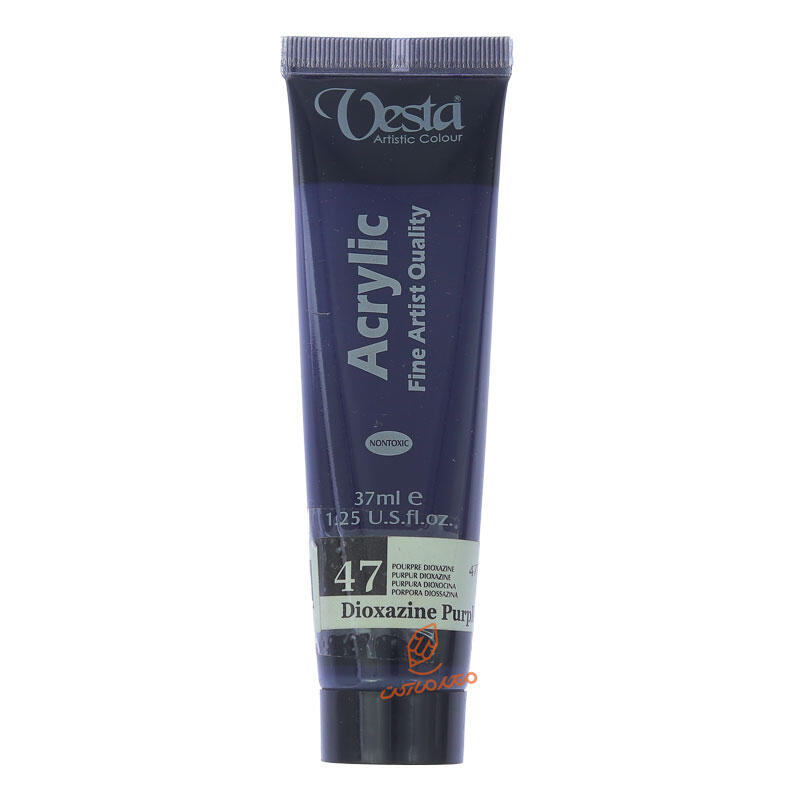 رنگ اکریلیک 37 میل تک رنگ وستا VESTA - Dioxazine Purple  47.jpg