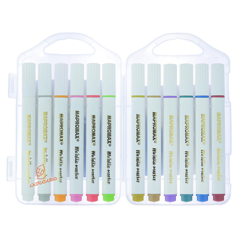 ماژیک 12 رنگ مدل متالیک MA-815 ماپرومکس MAPROMAX (4).jpg