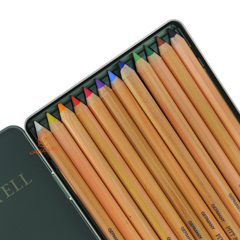 پاستل مدادی 12 رنگ جعبه فلزی فابر کاستل FABERCASTELL (5).jpg