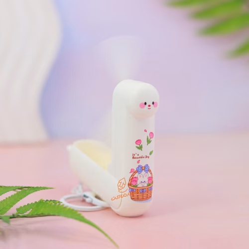 فن جیبی شارژی فانتزی طرح خرگوش کد 8324 (2).jpg