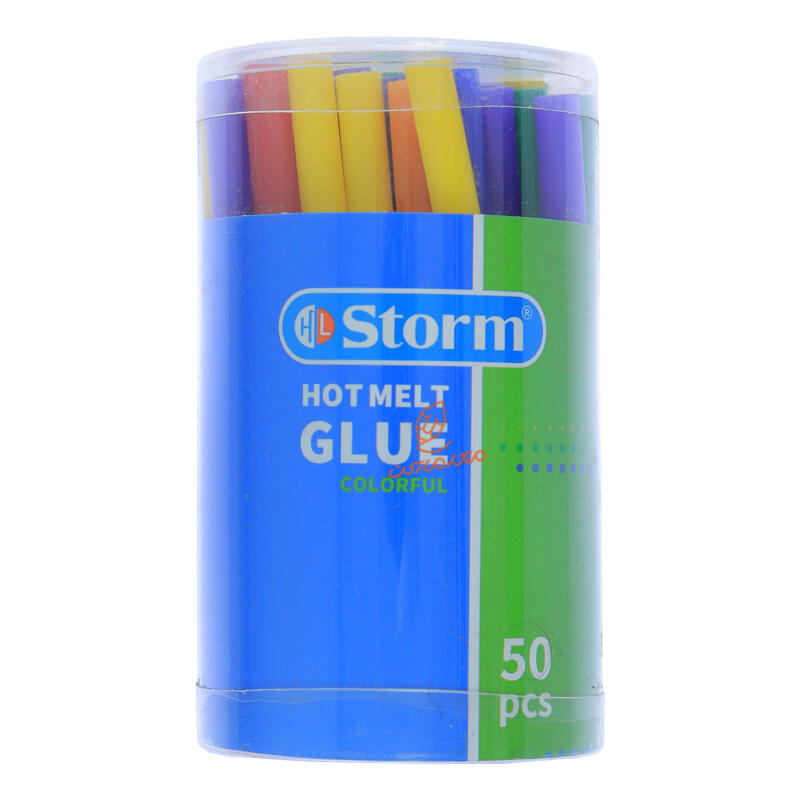 چسب تفنگی رنگی کوچک 50 عددی 0310 استورم STORM (1).jpg
