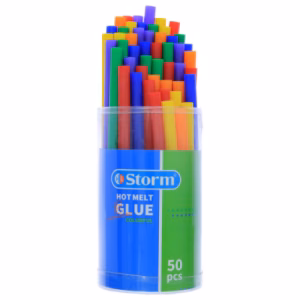چسب تفنگی رنگی  کوچک 50 عددی 0310 استورم STORM