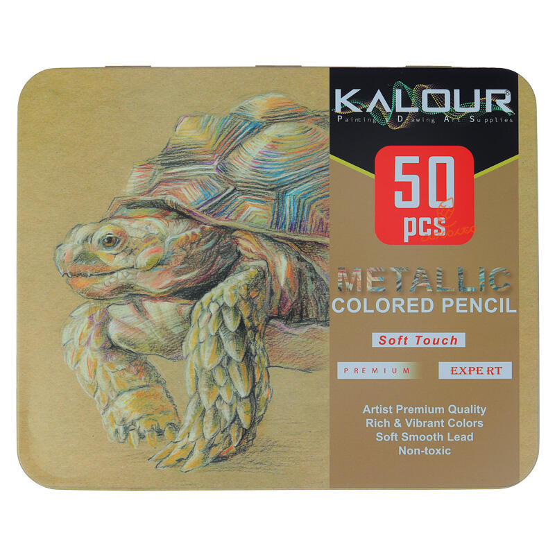 مداد رنگی 50 رنگ متالیک طرح لاک پشت کالور KALOUR (4).jpg