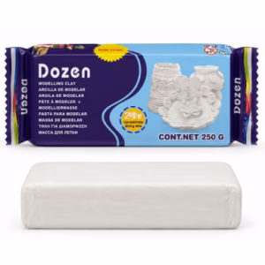 خمیر مجسمه سازی 250 گرمی سفید دوزن DOZEN