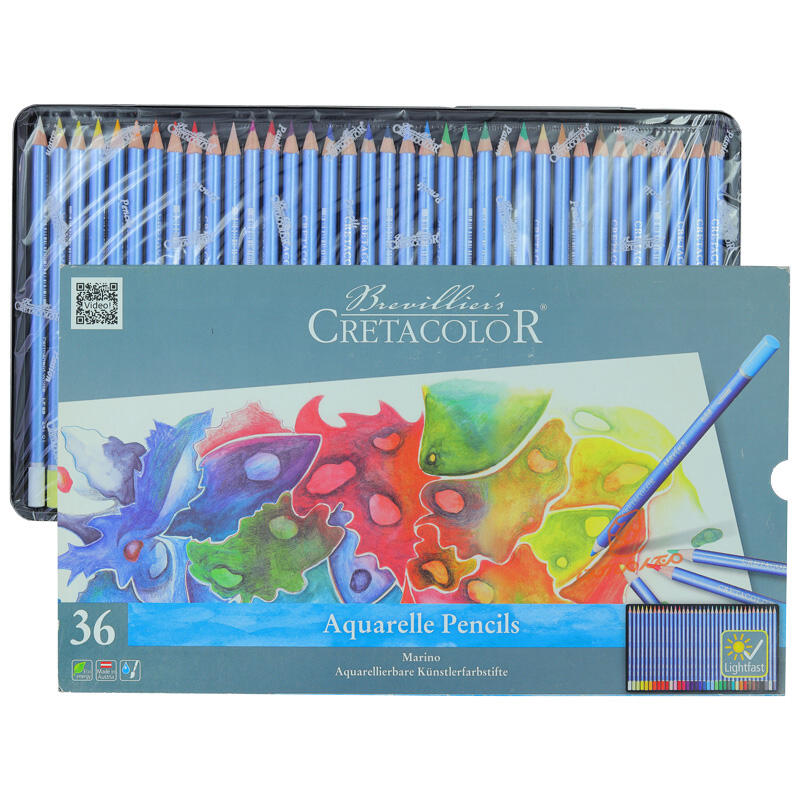 مداد آبرنگی 36 رنگ 24036 جعبه فلزی کرتاکالر CRETACOLOR (4).jpg