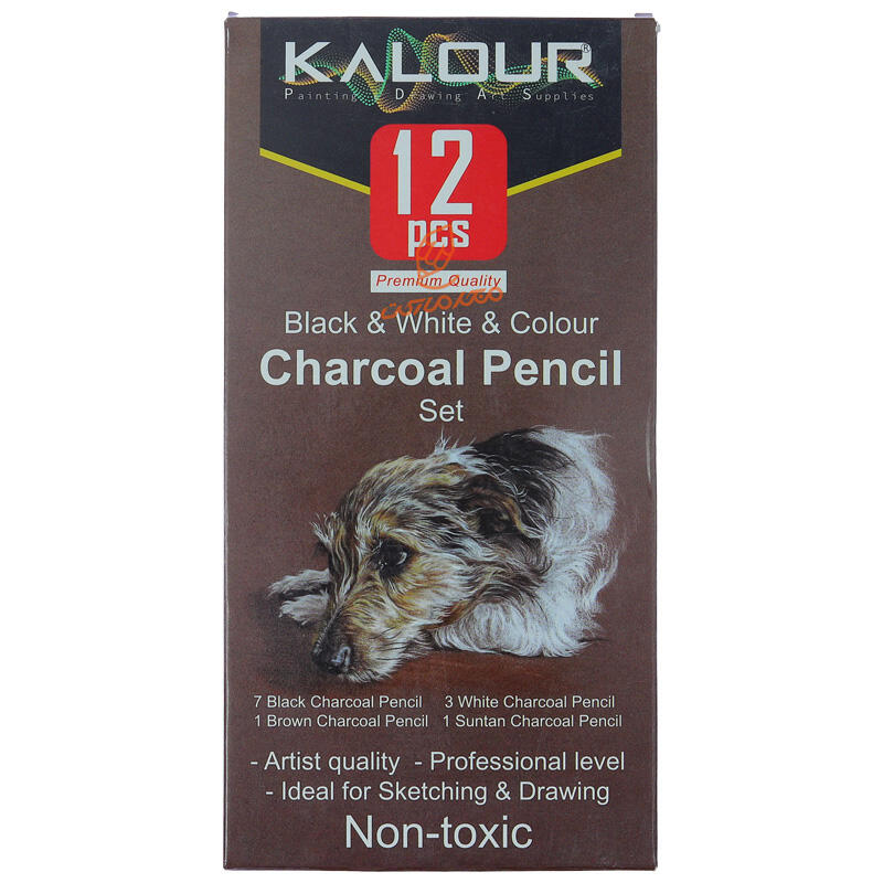 ست مداد کنته 12 عددی رنگی کالور kalour (2).jpg