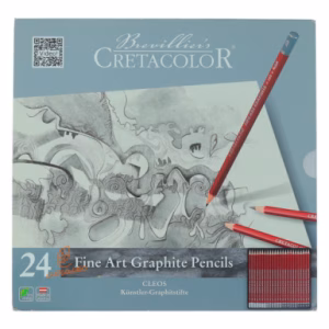 ست مداد طراحی 24 عددی مدل فاین آرت 16024 کرتاکالر CRETACOLOR
