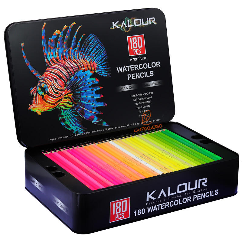 مداد آبرنگی 180 رنگ طرح ماهی کالور kalour (1).jpg