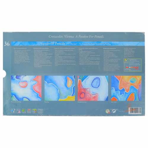 مداد آبرنگی 36 رنگ 24036 جعبه فلزی کرتاکالر CRETACOLOR (1).jpg