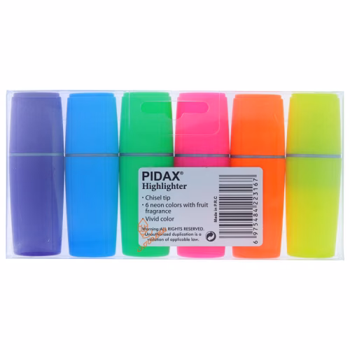 علامت گذار نئونی عطری 6 رنگ MA-711 پیداکس PIDAX (3).jpg