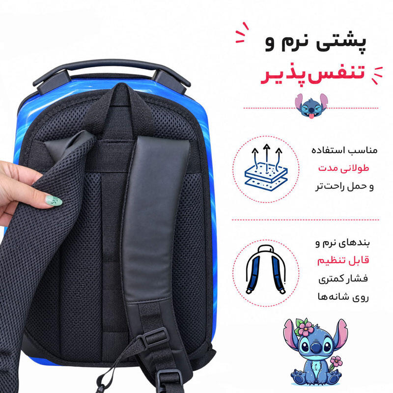کوله پشتی مدرسه طرح استیچ آبی مدل MS1050 (9).jpg