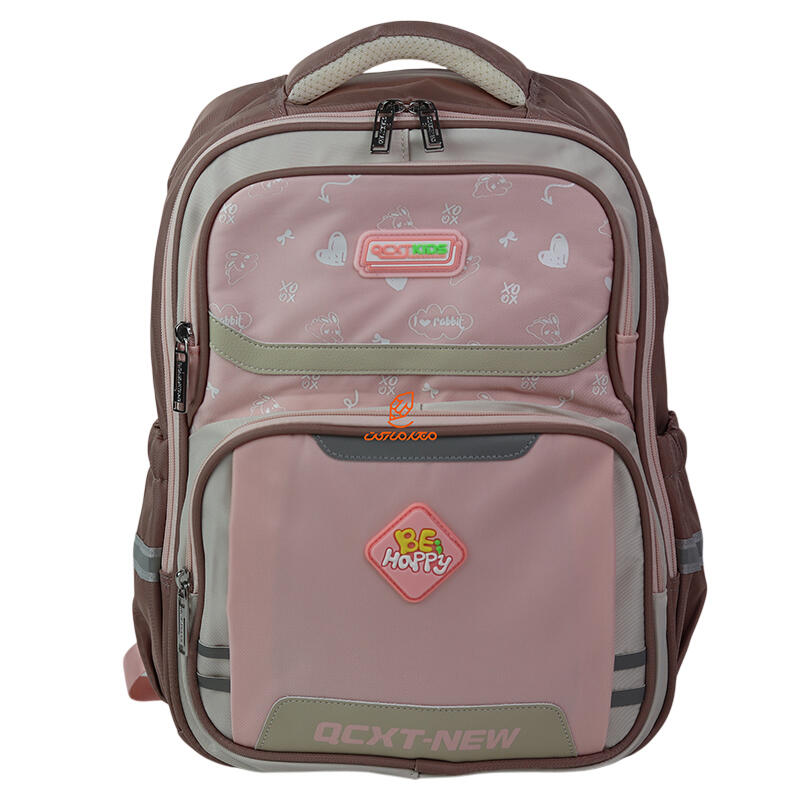 کوله پشتی فانتزی تک زیپ کد 3332-Pink مدل Happy (2).jpg