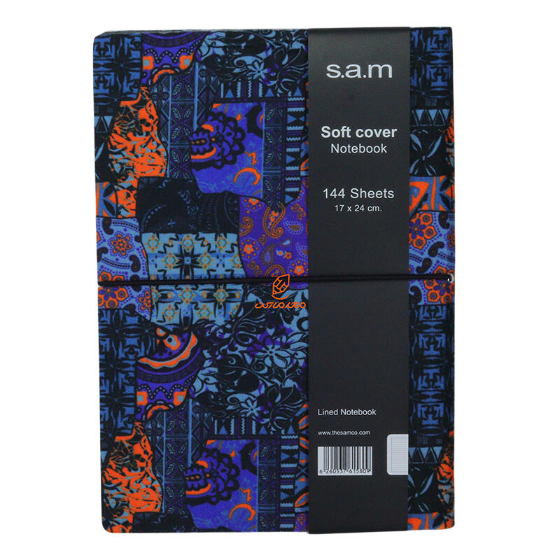 دفتر خط دار 144 برگ وزیری طرح دار سم s.a.m (1).jpg