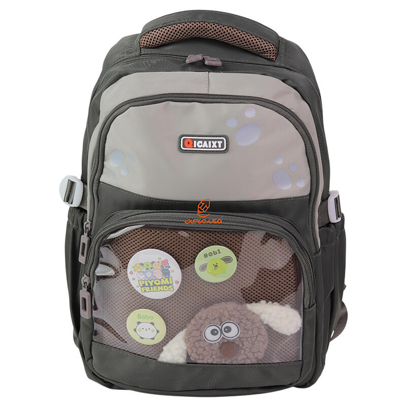 کوله پشتی فانتزی کد 3328-GRY مدل Qicaist
