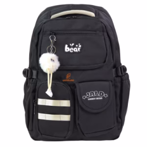 کوله پشتی 2 زیپ کد 9018-black مدل JALO