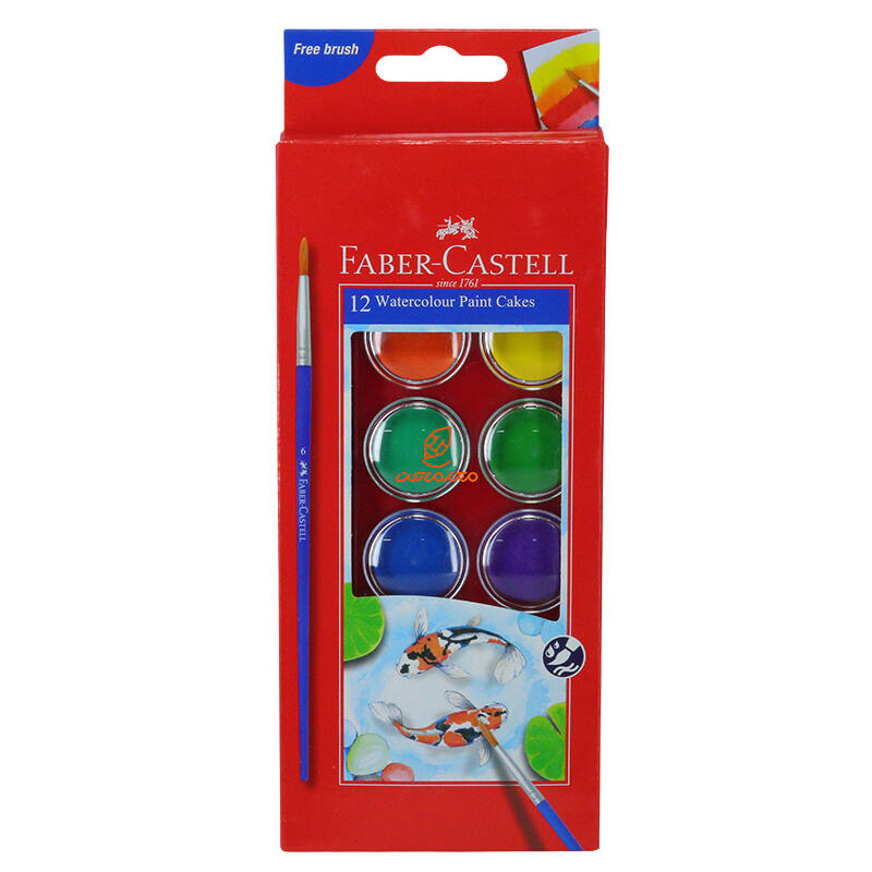 آبرنگ 12 رنگ فابر کاستل FABERCASTELL
